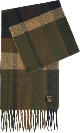 Barbour Westerdale Muts & Sjaal Set - Heren - Wintersjaals - Groen - ONE Size - Wol - Accessoires