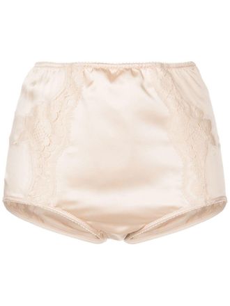 Dolce & Gabbana Slip met kanten detail - Beige