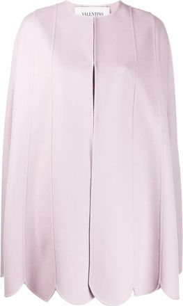Valentino Garavani Scalloped Hem Cape