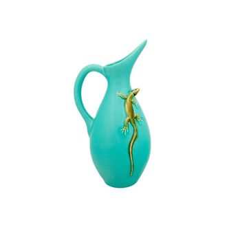 Bordallo Pinheiro Pitcher Con Lagarto Pitchers