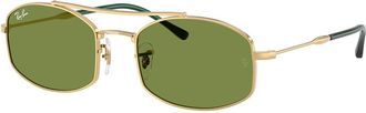 Ray-Ban RB3719 001/4E Mens Sunglasses Gold Size 54