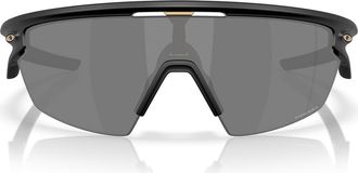 Oakley Prizm Road Sport 36mm Rectangular Sunglasses in Matte Black /Prizm Black at Nordstrom