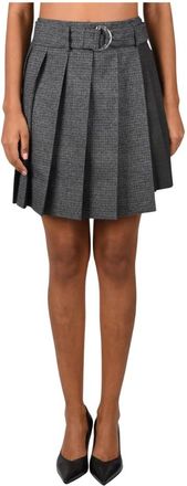 Msgm Gonna plissettata pied-de-poule - - Skirts - Donna - Grigio - M