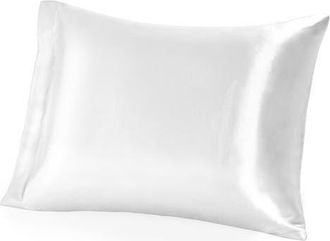 Bare Home 19 Momme 100% Mulberry Silk Pillowcase - Envelope Closure in White at Nordstrom, Size Standard