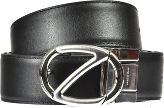 Ermenegildo Zegna Stijlvolle Riemen - Heren - Riemen - Zwart - 115 CM - Leer - Accessoires