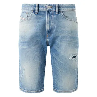 Diesel Denim Bermuda - Heren - Korte broeken - Blauw - Maat: W28 Denim