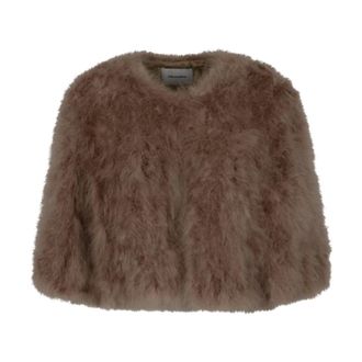 Yves Salomon Mujer, Chaquetas, Marr&oacute;n, Talla: M