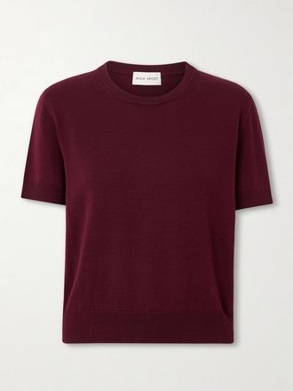 High Sport T-shirt In Lana Janis - Bordeaux
