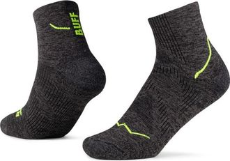 Buff Dryflx Quarter Sock Laufsocken - Unisex | schwarz/grau