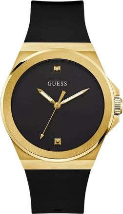 Guess Vinyl Quartz Black Dial Mens Watch GW0790G1