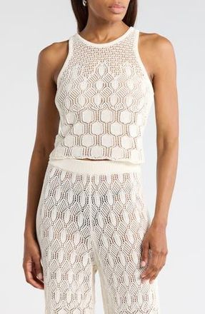 A.L.C. Rosa Pointelle Stitch Tank in Off White at Nordstrom Rack, Size X-Small