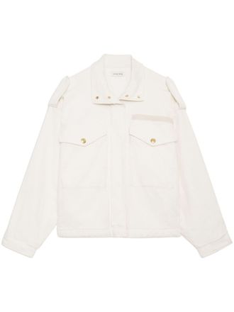 Anine Bing Audrey logo-buttons jacket - White