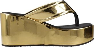 Yellow Platform Wedge Sandalen - Dames - Sleehakken - Geel - 38 EU - Schoenen