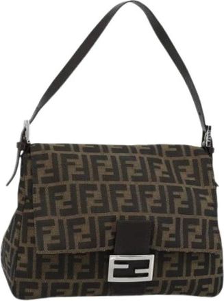 Fendi Pre-owned Zucca Canvas Shoulder Bag - Dames - Vintage Schoudertas - Bruin - ONE Size - Vintage