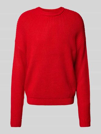 Review Strickpullover mit Rundhalsausschnitt in Rot, Größe S