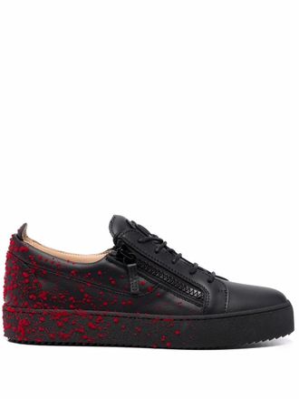 Giuseppe Zanotti Frankie spray low-top sneakers - Black