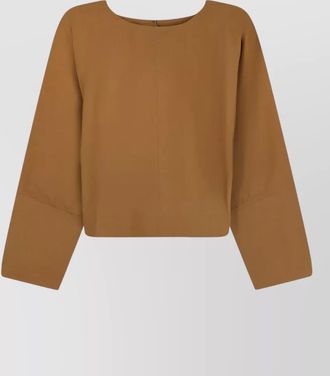 SOEUR armand cotton cropped shirt crew neck