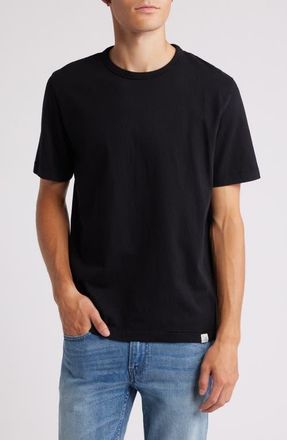 Merz b. Schwanen Organic Cotton Tee in Deep Black at Nordstrom, Size Xx-Large