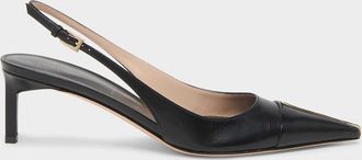 Tom Ford 55mm Shiny Kid Leather Slingback Pumps