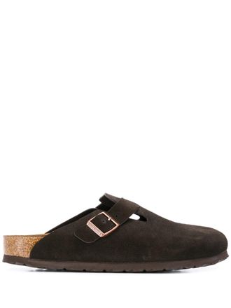 Birkenstock Boston Sfb Mocca, Suede Leather