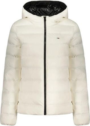 Tommy Hilfiger Jacket met lange mouwen - Dames - Winterjassen - Wit - S - Polyester - Jassen