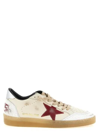 Golden Goose White Logo Ball Star Sneakers