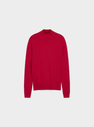 Le 31 Mens TENCEL TM modal and organic cotton mock-neck sweater