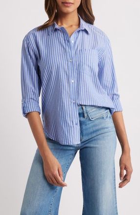 Beach Lunch Lounge Mira Stripe Shirt in Monte Cavo at Nordstrom, Size Small