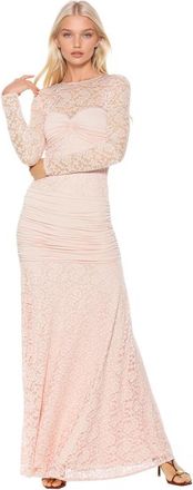 Alexia Admor Nova Long Sleeve Ruched Dress in Pink at Nordstrom, Size X-Small
