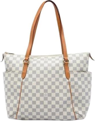 Louis Vuitton Pre-owned Totally MM Tote Bag - Dames - Vintage Shopper - Wit - ONE Size - Vintage