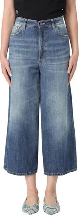 PT01 Blauwe Jeans voor Stijlvolle Outfits - Dames - Cropped Jeans - Blauw - W26 - Jeans