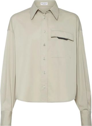 Brunello Cucinelli Camicia in popeline - Toni neutri