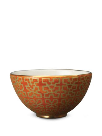 L'OBJET Fortuny Ashanti geometric-patterned serving bowl - Orange