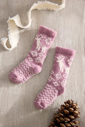 Terrain Reindeer Baby Crew Socks