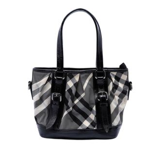 Burberry Pre-owned Burberry Beat Check Nylon Lowry Satchel Ladies 5HVX7HOFGT6AOYYS