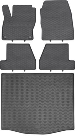 OEM Juego De Alfombrillas De Goma Para Coche Y Maletero Para Ford Focus Iii Hatchback (marzo De 2011 A Agosto De 2018)