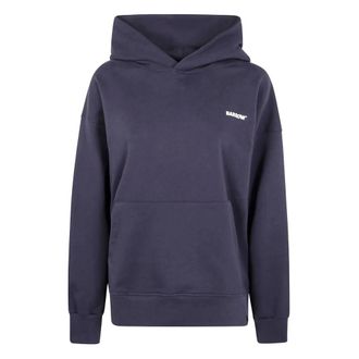 Barrow Hoodies, male, Gray, Size: XL Grey Logo Print Unisex Hoodie Sweater