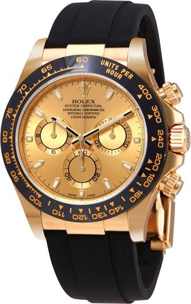 Rolex Pre-owned Rolex Cosmograph Daytona Chronograph Champagne Dial Mens Watch 116518LN