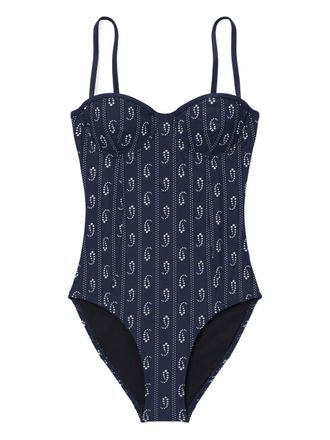 Tory Burch Tory Burch Printed Underwired Swimsuit