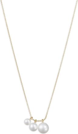 Sophie Bille Brahe 14kt Yellow Gold Stella Pearl Necklace - Womens - 14kt Yellow Gold/Freshwater Pearl