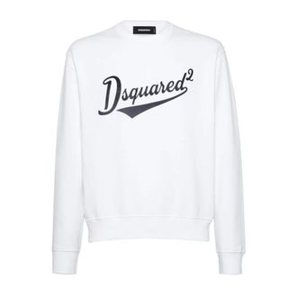 Dsquared2 Uomo, Felpe, Bianco, L, new