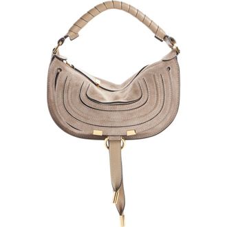Chlo&eacute; Mini Marcie Suede Camera Shoulder Bag in Boyish Brown at Nordstrom