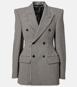Balenciaga Houndstooth wool blazer