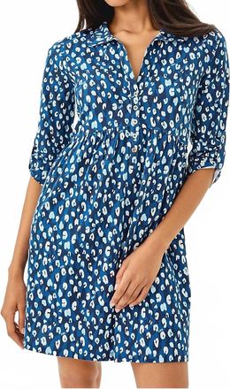 Lilly Pulitzer Saralyn Youre An Animal Dress In Starlight Navy