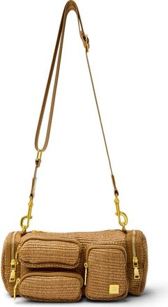 Think Royln Lady Cargo Shoulder Bag in Sand Dune Raffia at Nordstrom