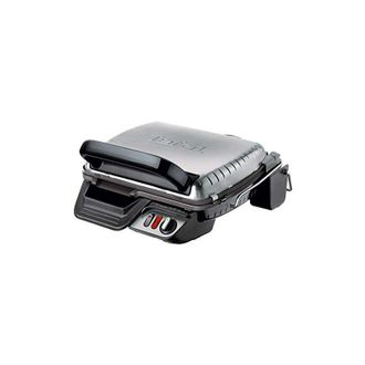 T-fal Ultra Compact 600 Comfort GC3060 Griglia di Contatto da Tavolo 2000W Nero, Acciaio Inossidabile