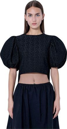 Cecilie Bahnsen Faris Top - Blouses & Shirts - Mujer - Negro - S