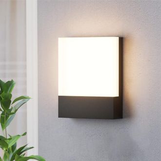 OEM Aplique De Pared Led Moderno Para Exteriores, 18 W 3000 K, Apto Para Porches Y Patios, Aplique De Pared Exterior Con Cable, Aplique De Pared Cuadrado 