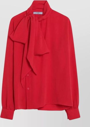 Prada silk blouse with scarf