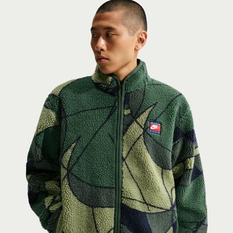 Nike Mens Club Winterized Fleece Full-Zip Jacket in Green | IM5857-323